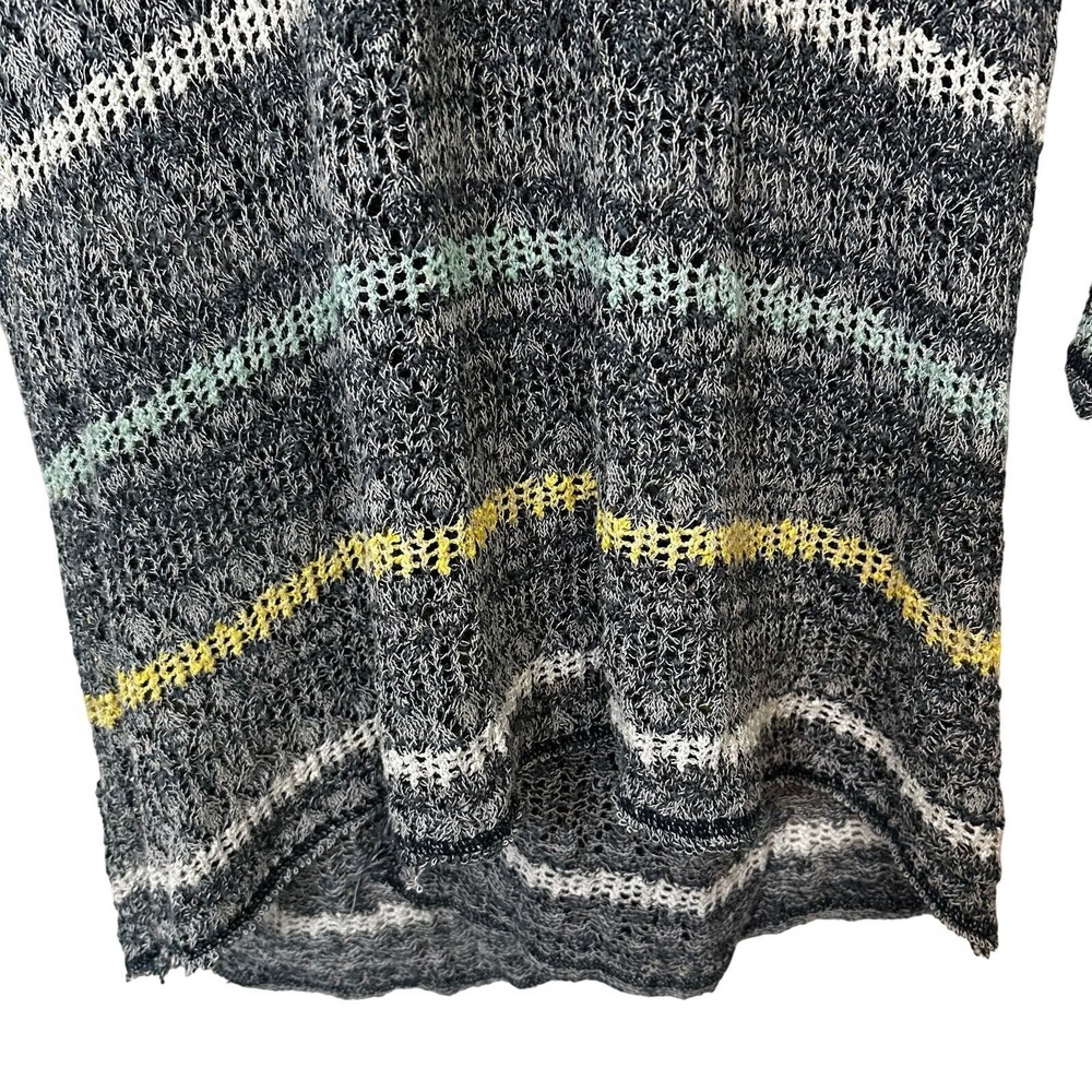 Free People Top Open Knit Split Back Life's A Beach Womens XS Casual Relaxed - Picture 6 of 7